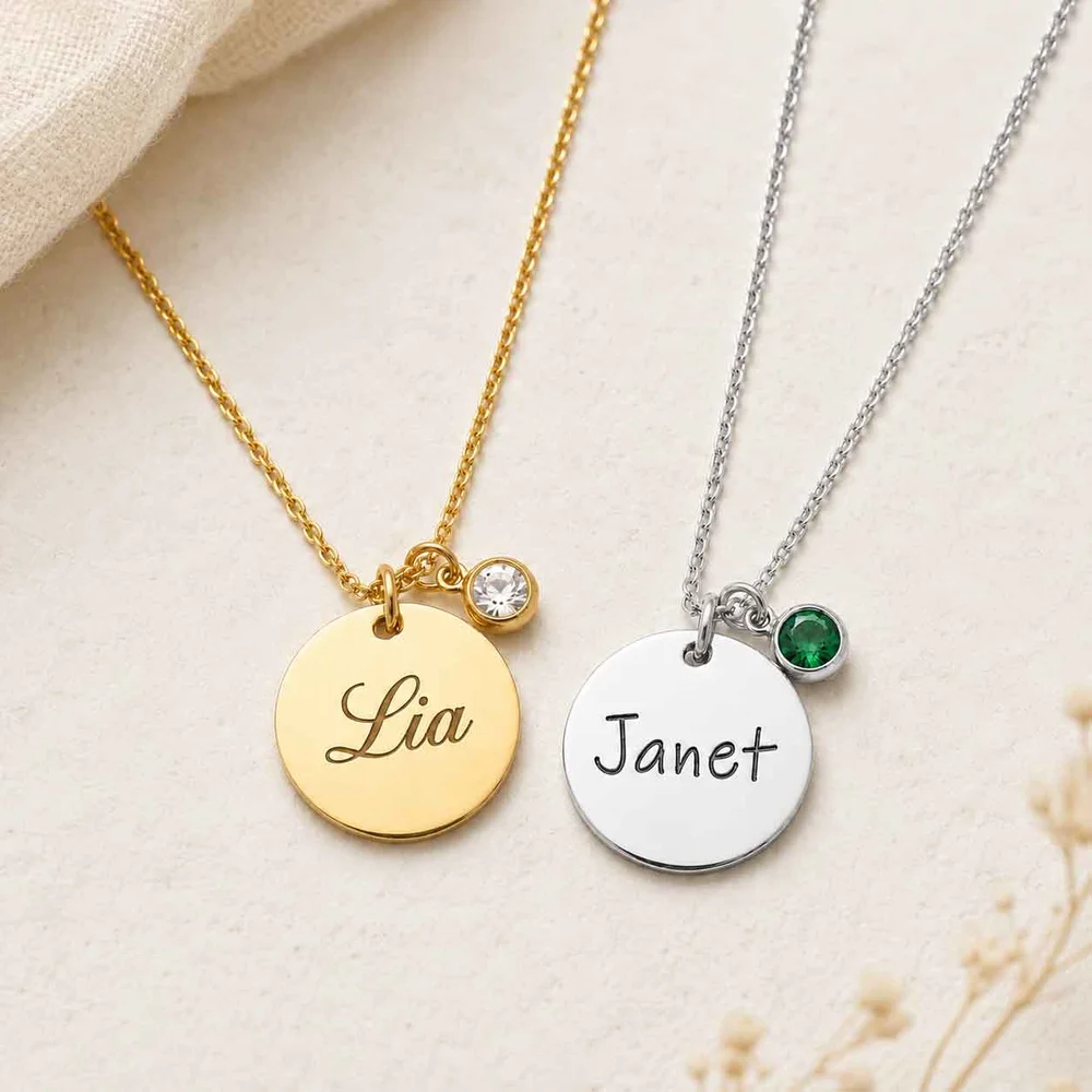 Birthstone Pendant Necklace — view 2