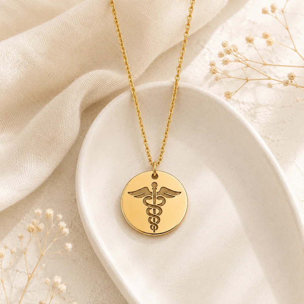 Personalised QR Medical ID Necklace - Scannable Emergency Information Pendant — view 2