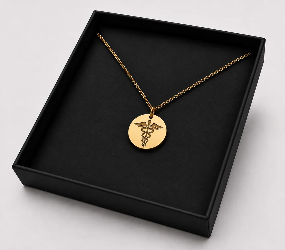 Personalised QR Medical ID Necklace - Scannable Emergency Information Pendant — view 8
