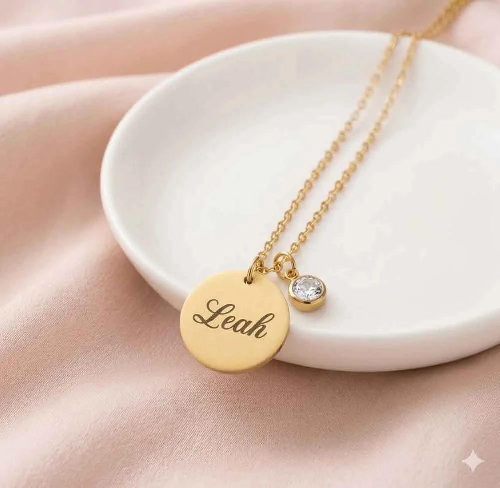 Birthstone Pendant Necklace — view 3