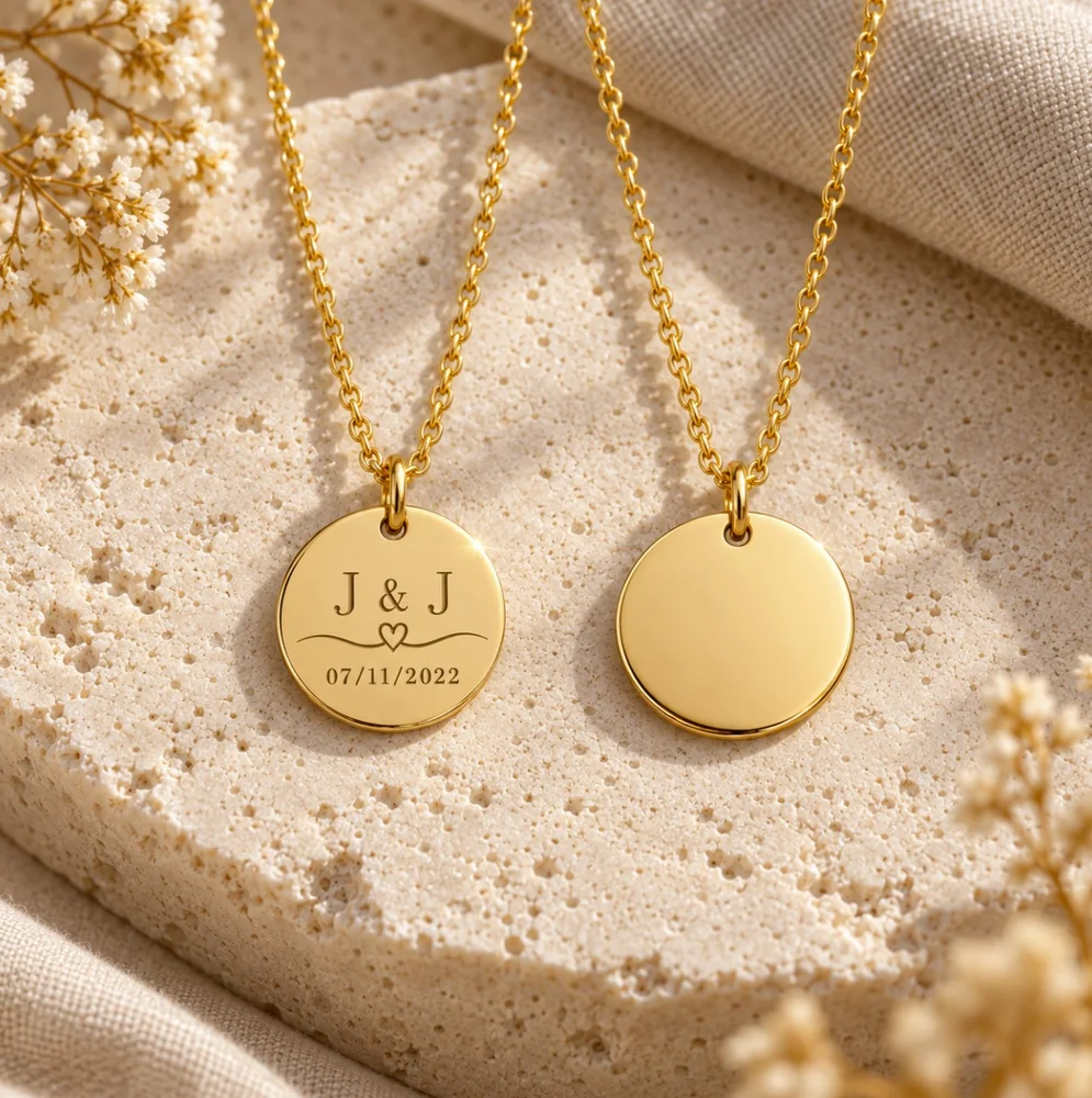 Personalised Initial & Date Necklace with Birthstone Option — view 7