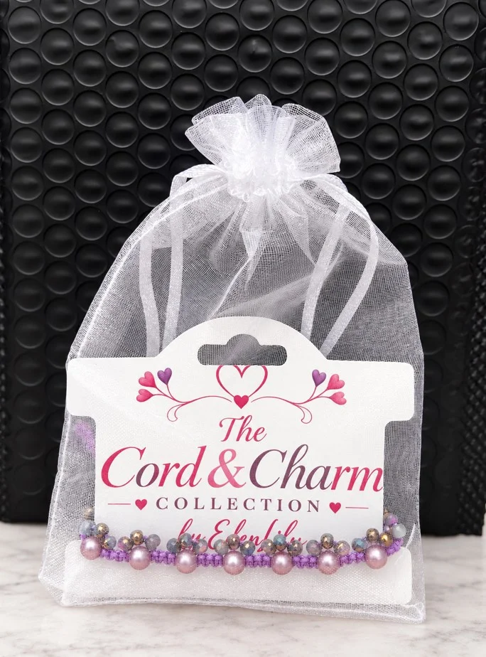 Cord & Charm Personalised Pearl Bead Cord Bracelet — view 11