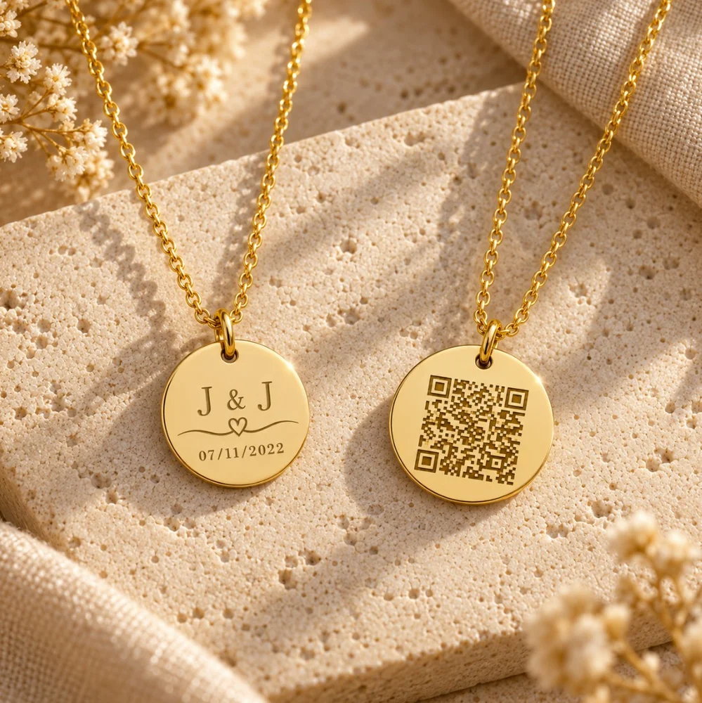 Personalised Initial & Date Necklace with Birthstone Option — view 3