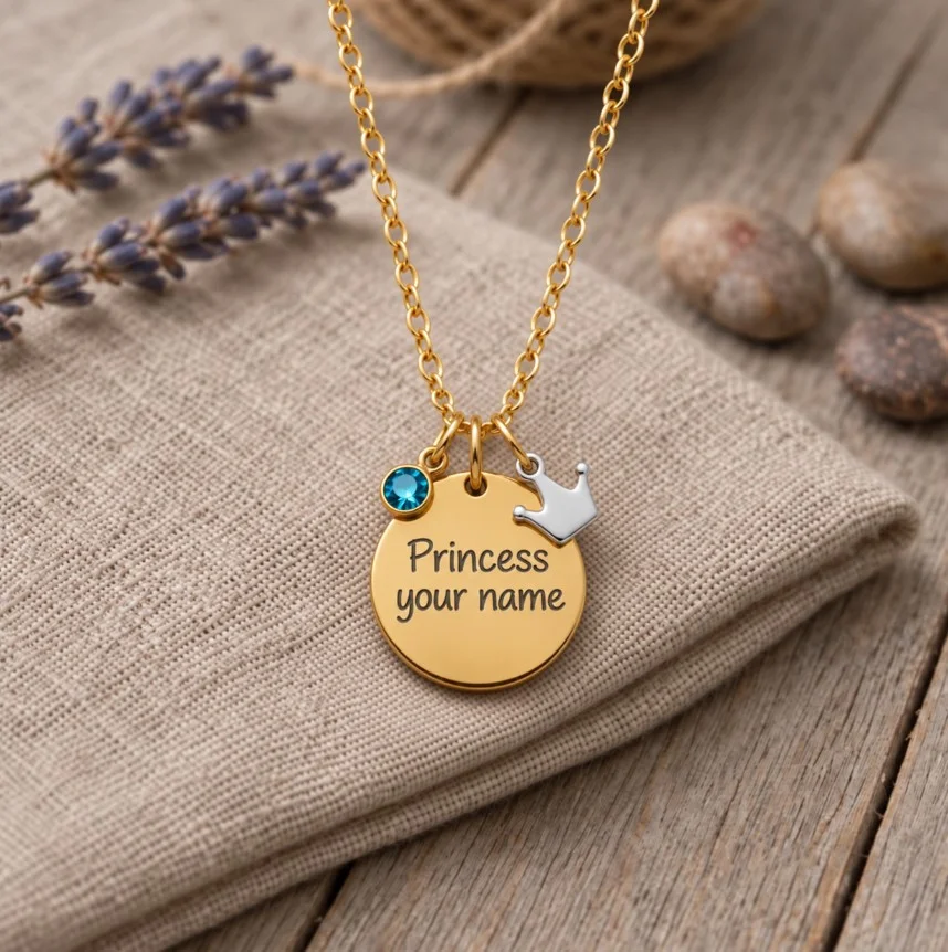 Personalised Princess Name Necklace — view 15