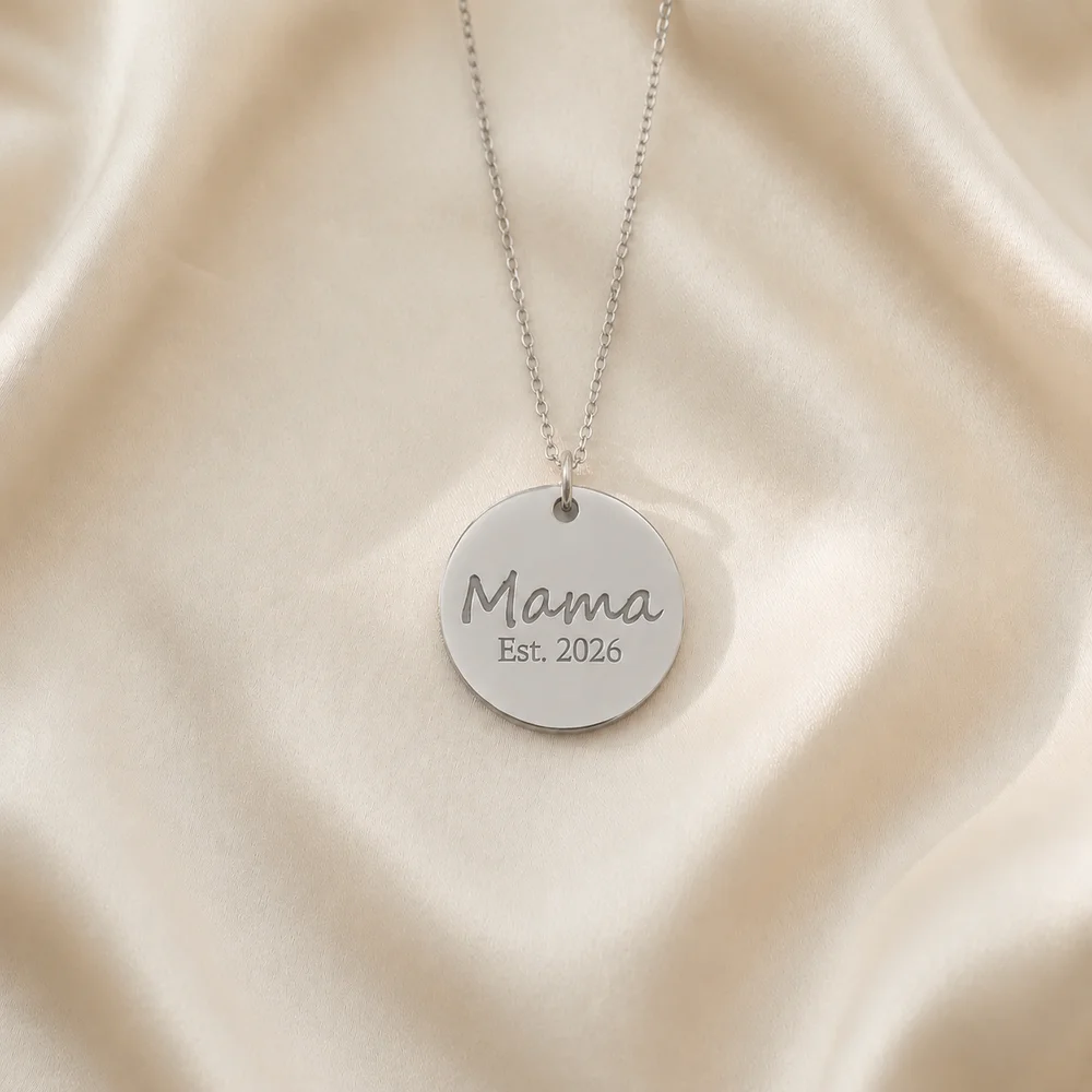 Mama EST. Year Personalised Necklace — view 10