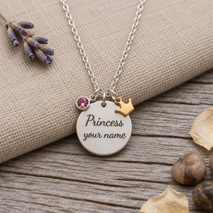 Personalised Princess Name Necklace — view 12