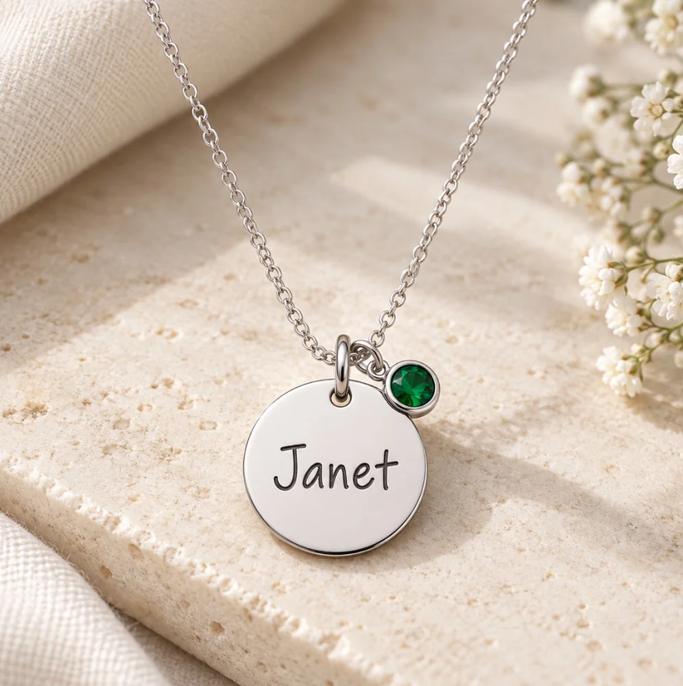 Birthstone Pendant Necklace — view 9