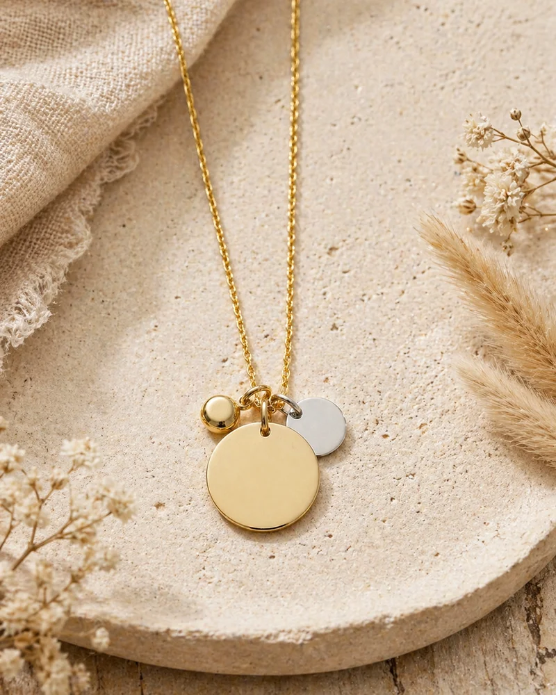'My Birthday' Name & Age Charm Necklace — view 10